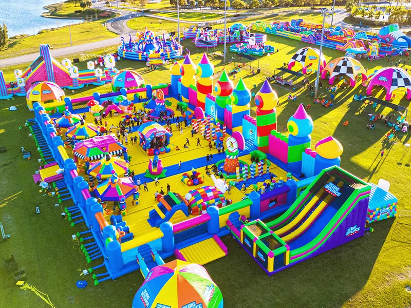 De quoi est composé un château gonflable ?