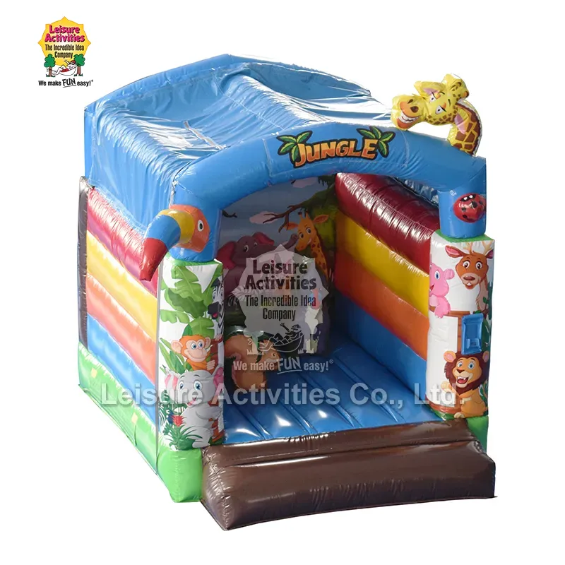 Comment la mini jungle gonflable de château gonflable avec le toit soutient le divertissement compact