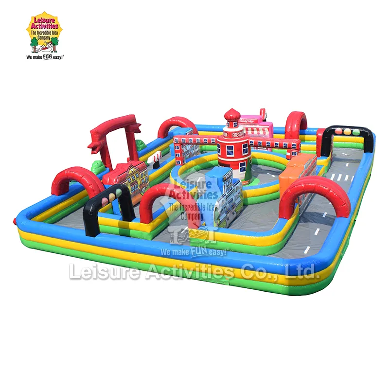 Piste de voiture gonflable