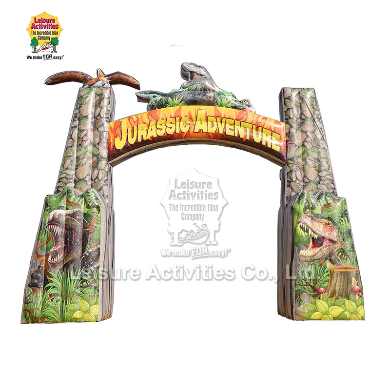 Arche gonflable d'aventure jurassique
