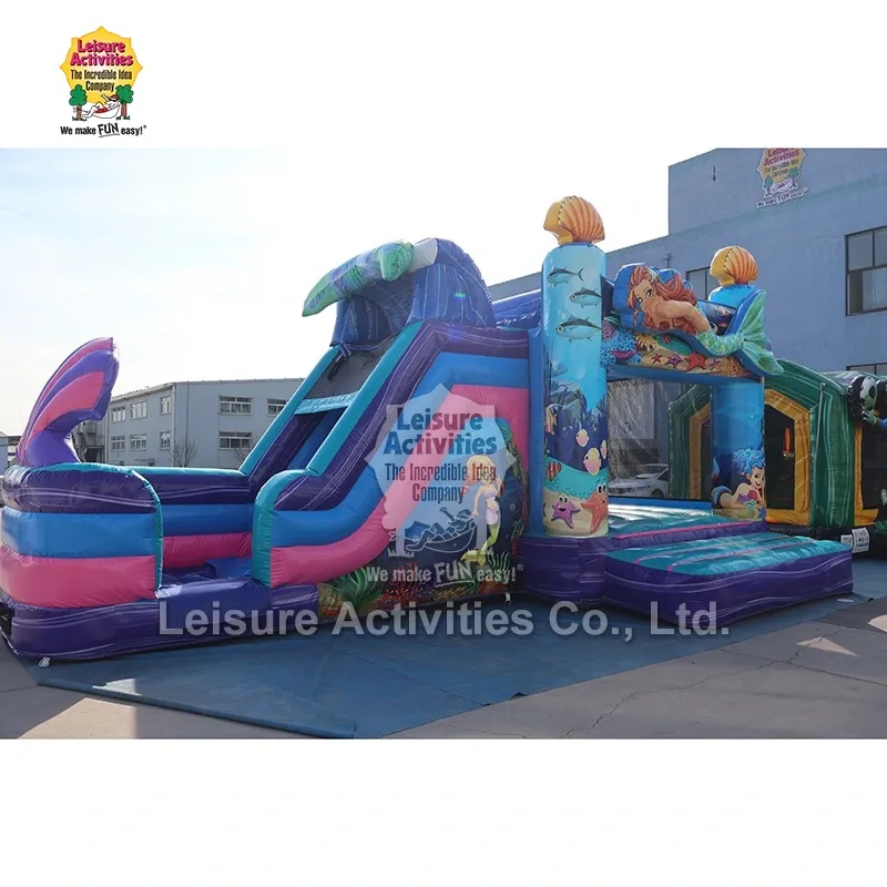 Châteaux gonflables super gonflables de sirène multiplay